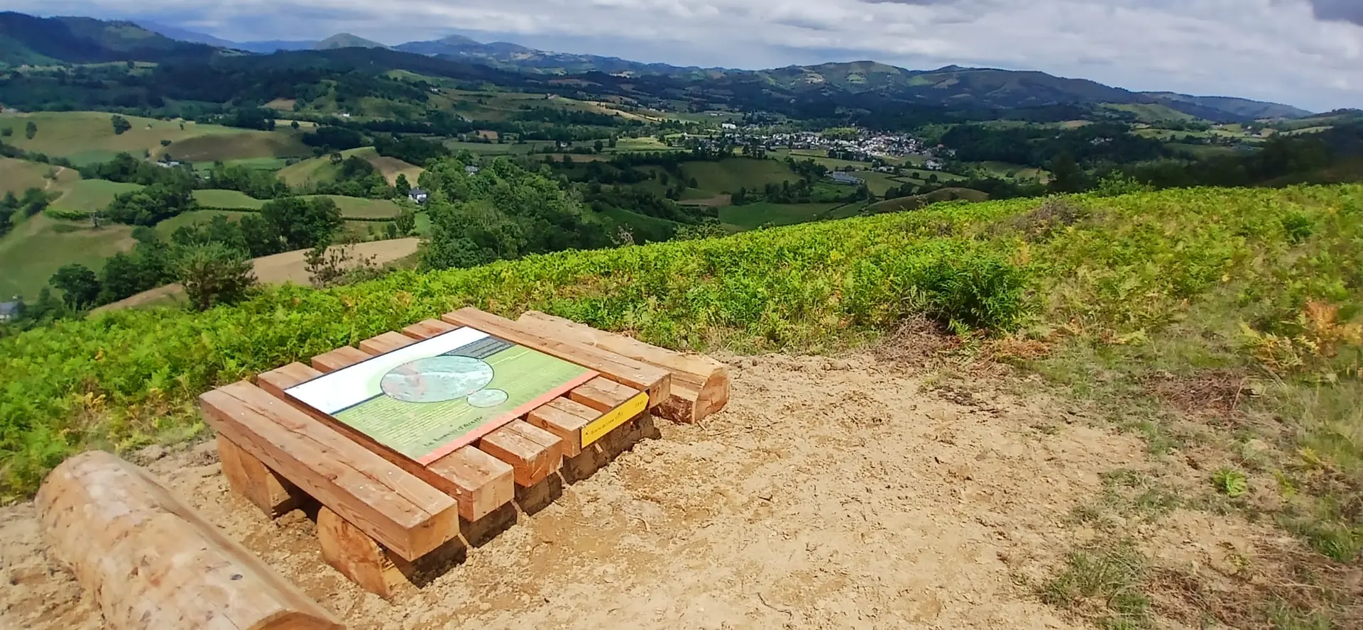 Table d'orientation et panorama sur la vallée